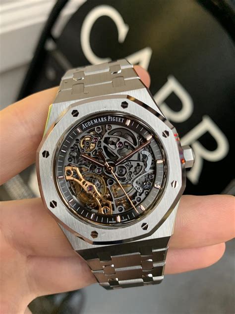 audemars piguet royal oak sceletton|royal oak skeleton watch price.